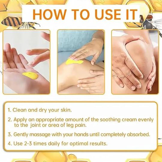 Bee Venom and Turmeric Joint Treatment Cream - Free Delivery