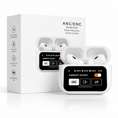 Air A9 Pro Digital Display Case Airpods / ANC/ENC Touch Screen Wireless Earbuds