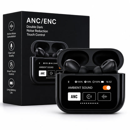 Air A9 Pro Digital Display Case Airpods / ANC/ENC Touch Screen Wireless Earbuds