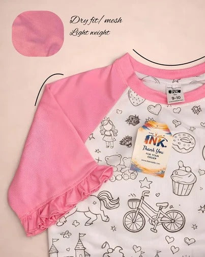 Washable Coloring T-Shirt for Kids 🎨 Color → Wash → Reuse Again!