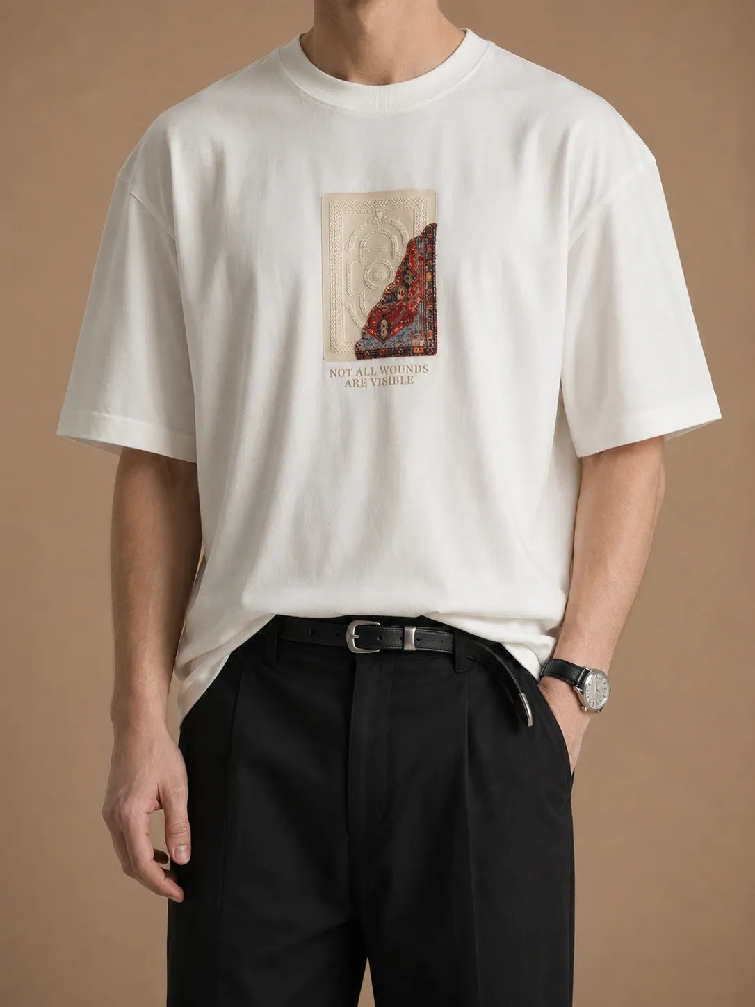 "Diagonal" oversized unisex T-shirt