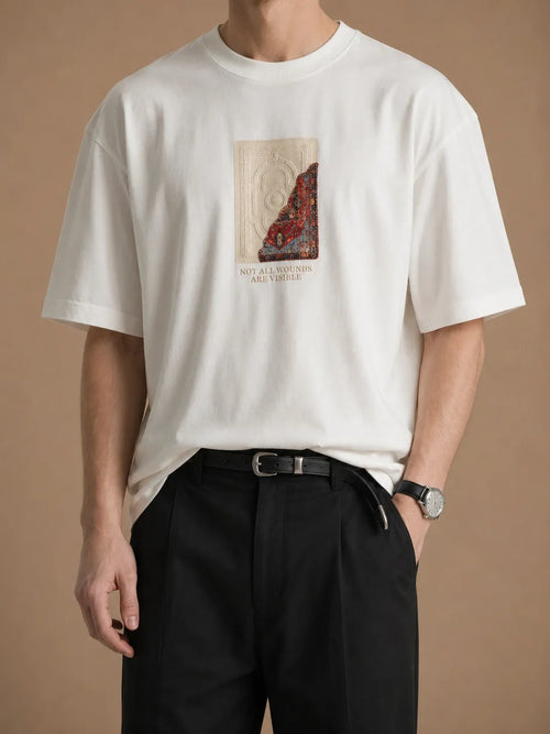 "Diagonal" oversized unisex T-shirt