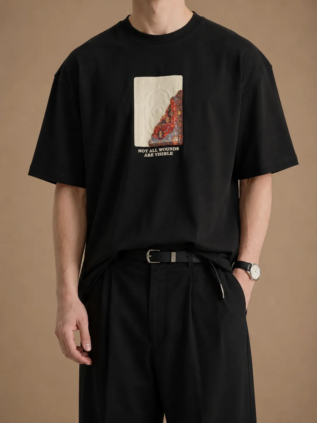 "Diagonal" oversized unisex T-shirt