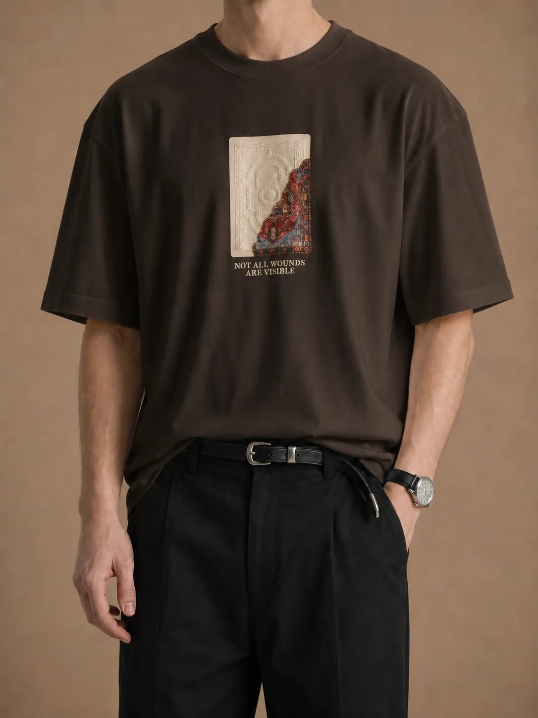 "Diagonal" oversized unisex T-shirt