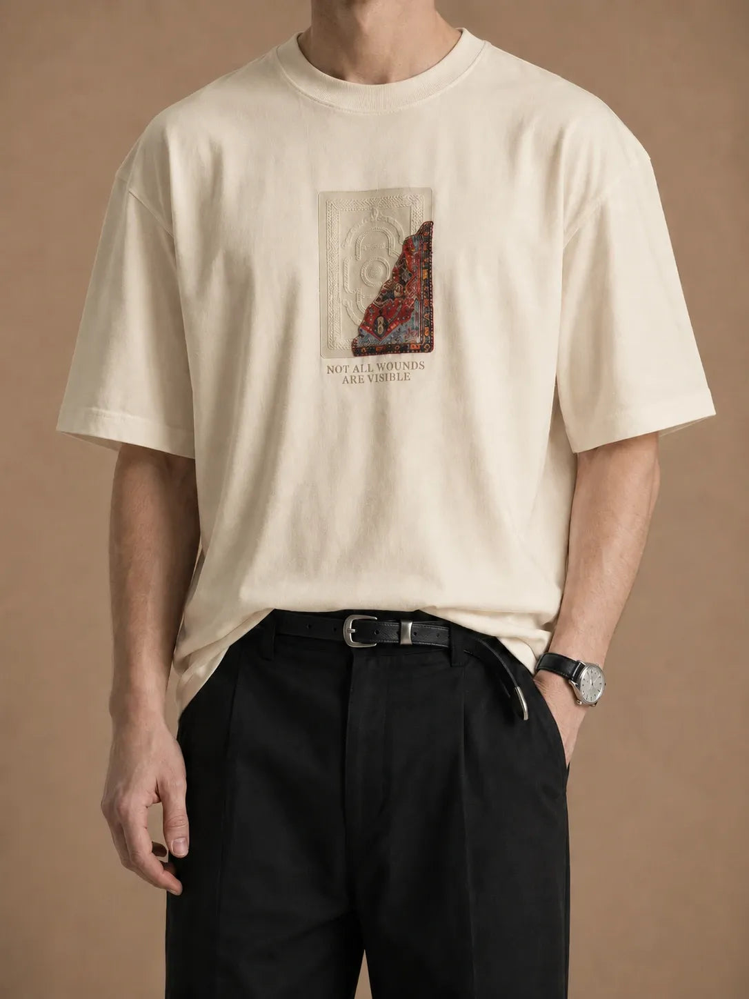 "Diagonal" oversized unisex T-shirt
