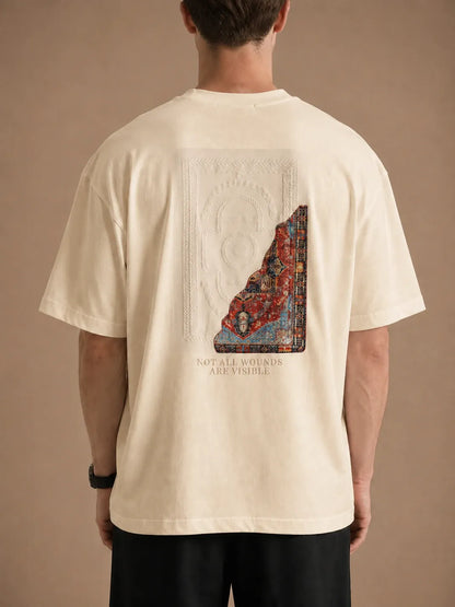 "Diagonal" oversized unisex T-shirt