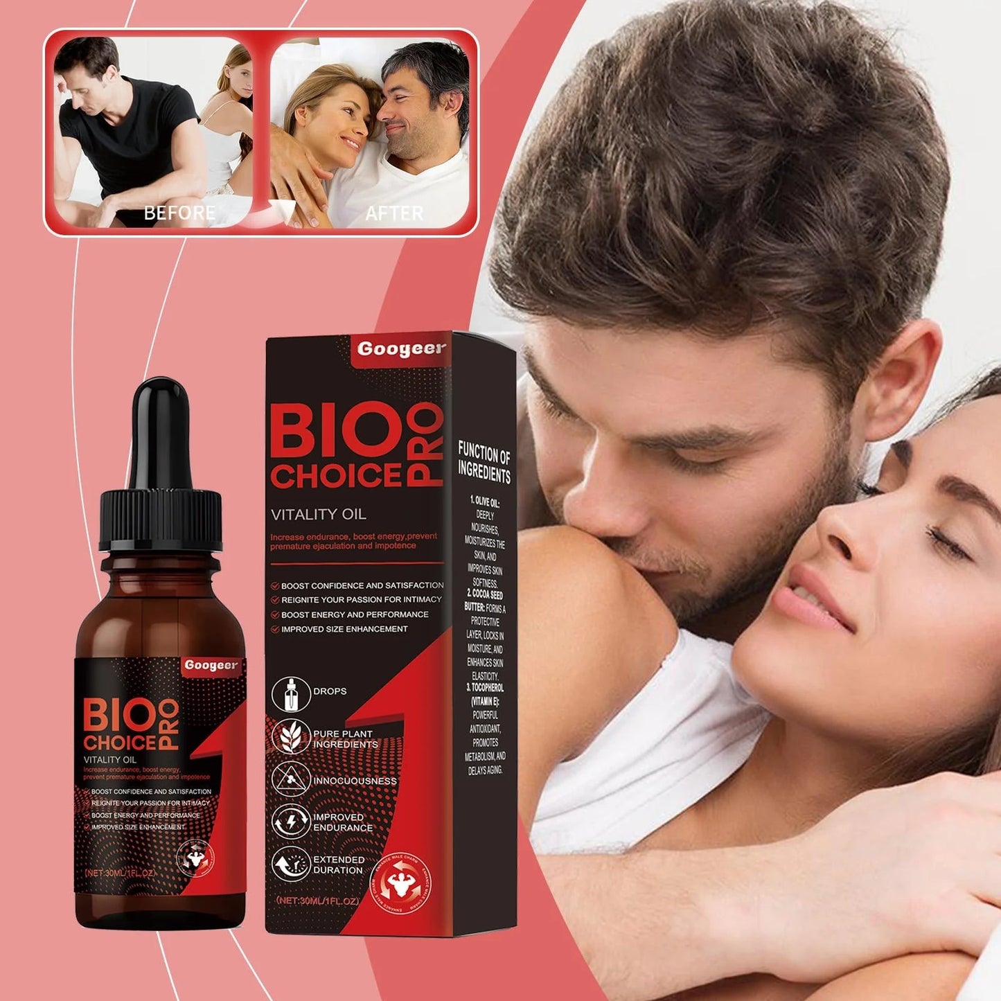 Bio Pro Choice Vitality Oil - Enhance Male Fitness & Energy