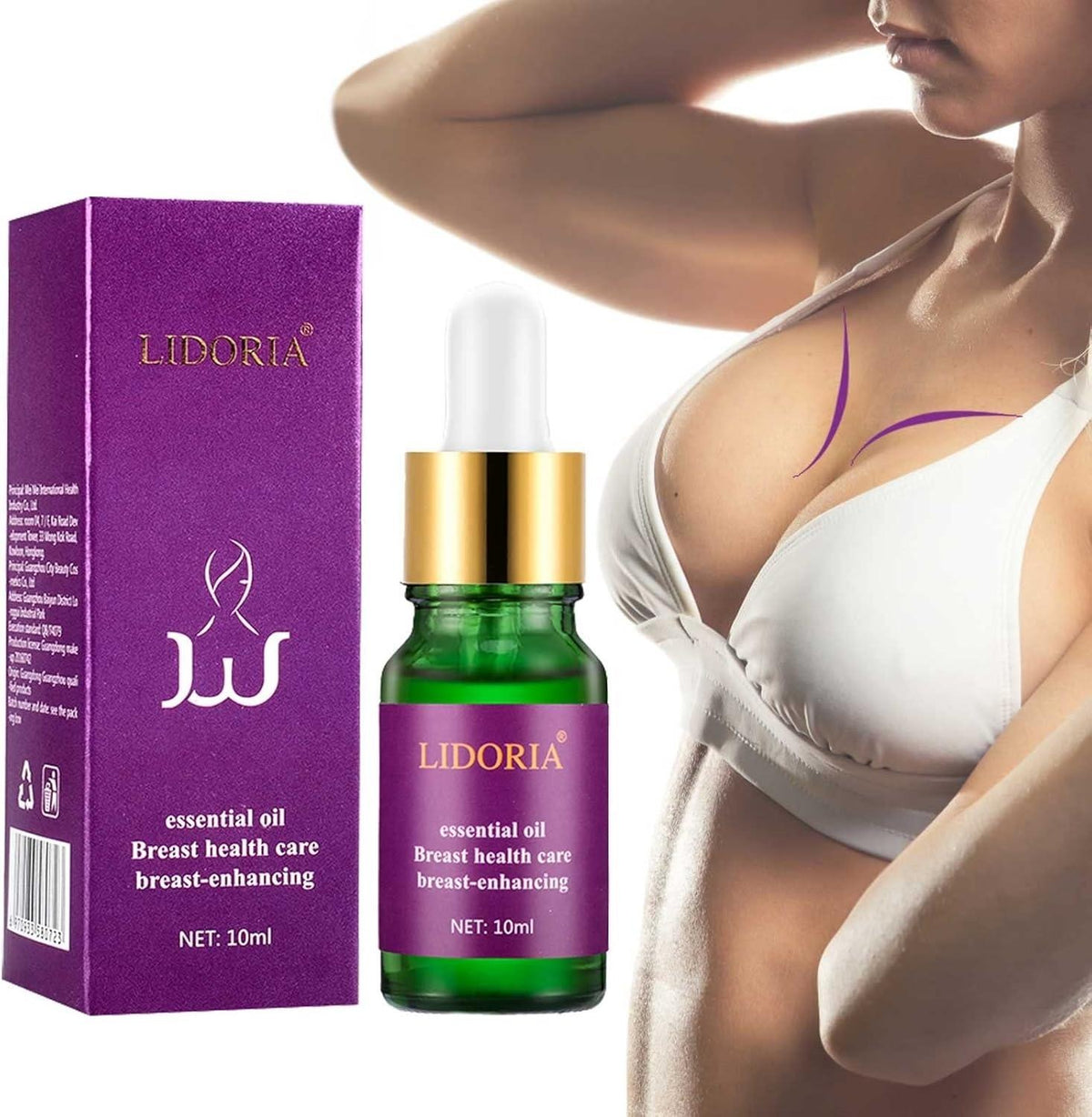 Breast oil filling oil Natural tight grape seed oil for breast enlargement Gently nourishing massage oil for breast enlargement makes your life easier 10ml massage oil ice cream in