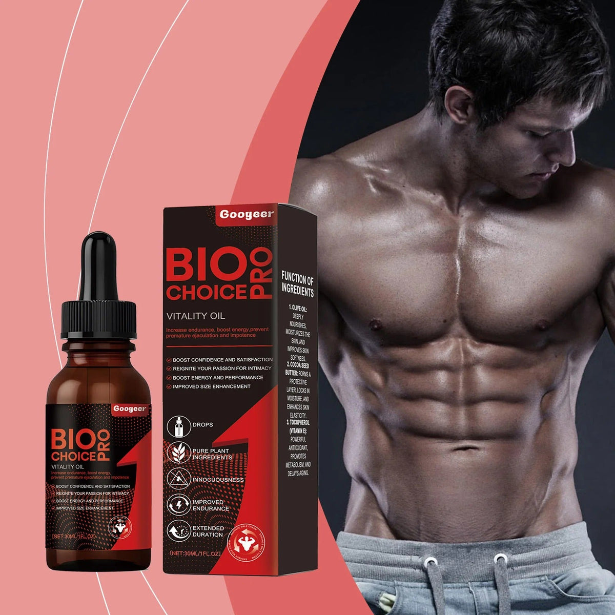 🎁EK K SAATH 1 MUFT LIMITED TIME OFFER🔥 Bio Pro Choice Vitality Oil - Enhance Male Fitness & Energy